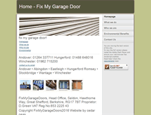 Tablet Screenshot of fixmygaragedoor.co.uk